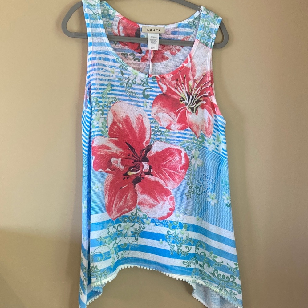 Agate Sleeveless Tunic Top Size Medium